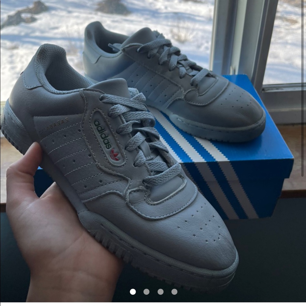 grey calabasas adidas sneakers